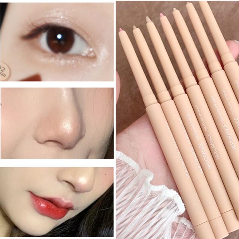 [Hot sale ] Phấn Mắt HERORANGE Dạng Bút vẽ bọng mắt Màu Trắng Ánh Ngọc Trai Lấp Lánh Nội Địa Trung