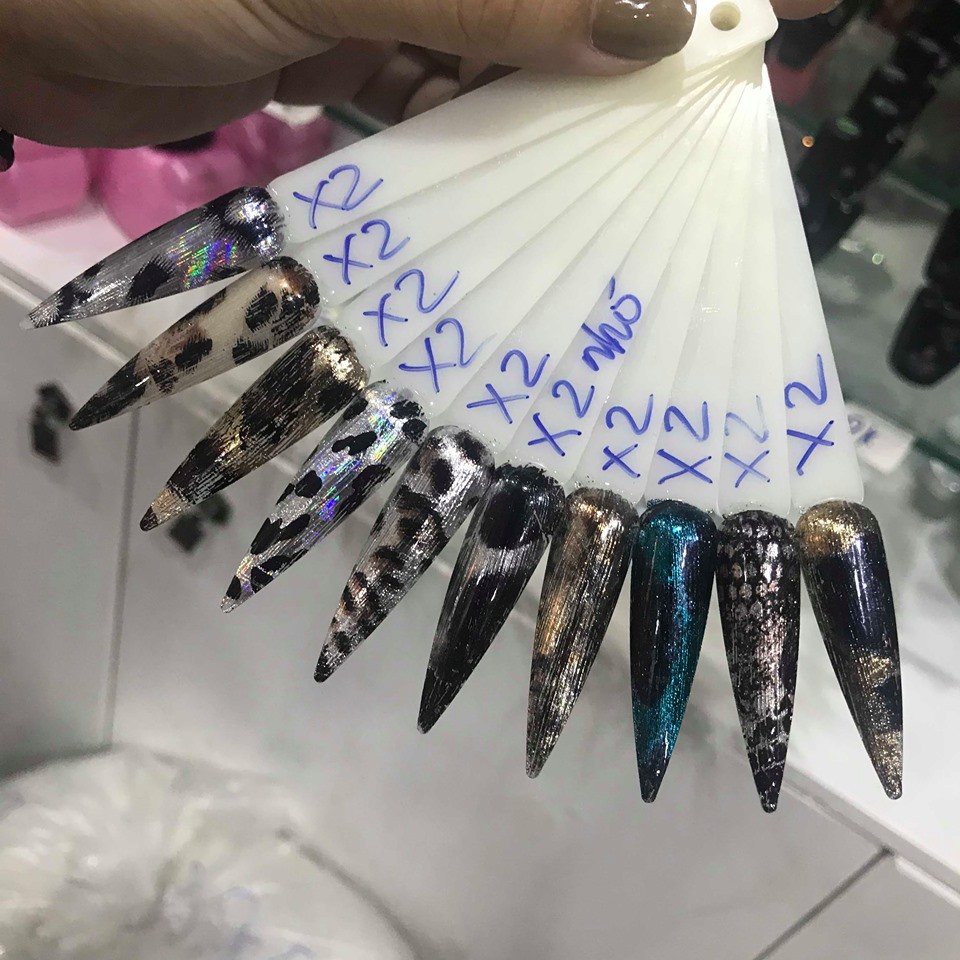 Foil dán móng da báo ( hộp nhỏ )