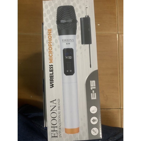 Micro Karaoke không dây đa năng Zansong V12 / EHOONA E 15 màn hình LCD  - Hỗ trợ jack cắm 3.5mm và 6.5mm