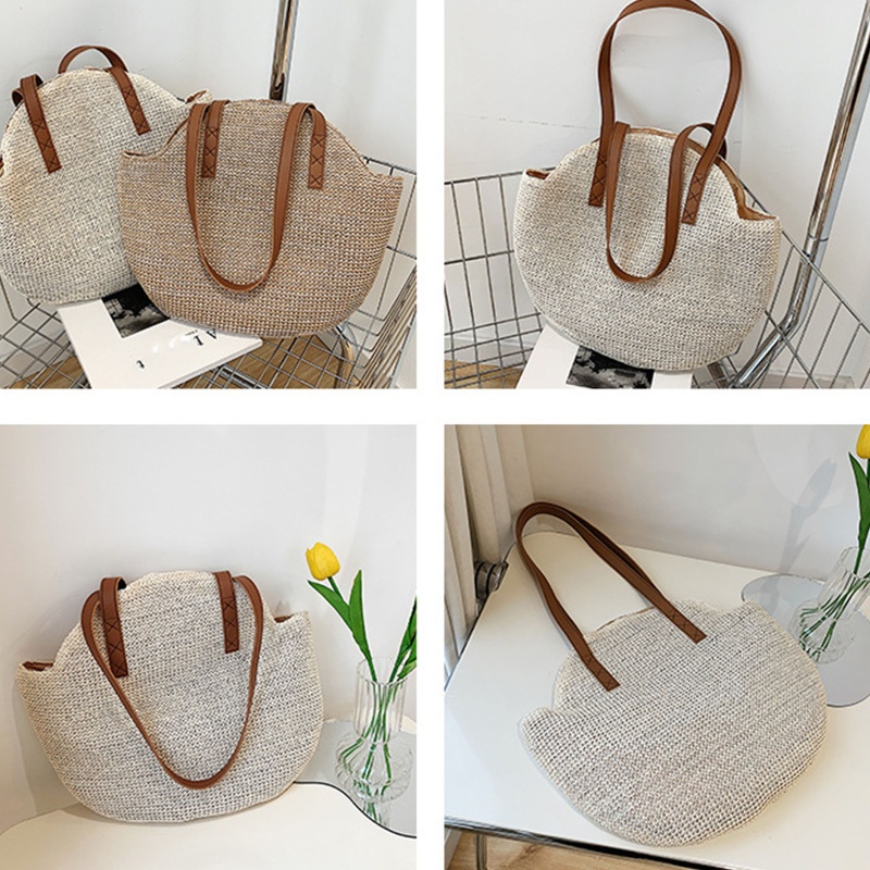 Túi Xách Đan Rơm Handmade Thời Trang Mùa Hè Cho Nữ