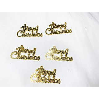 Chữ Merry Christmas trang trí Giangs sinh, trang trí cây thông noel