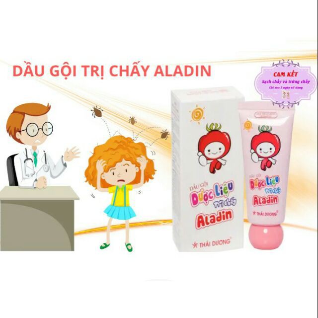 Dầu gội dược liệu trị chấy cho bé Aladin Thái Dương (30g)