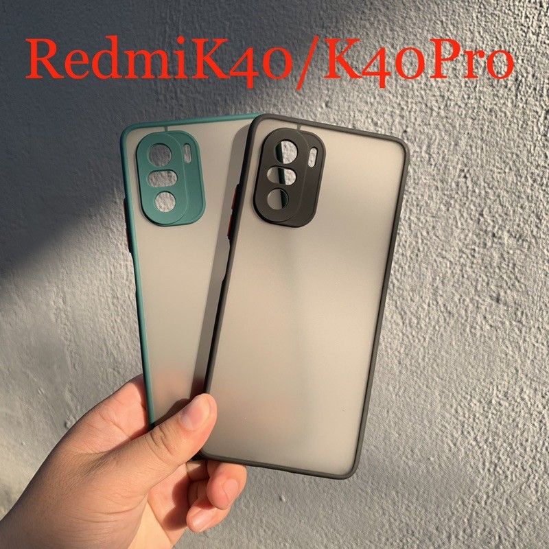 RedmiK40 / Redmi K40 Pro / Pro+ 5G Poco F3 Ốp lưng chống sốc bảo vệ Camera viền màu su non