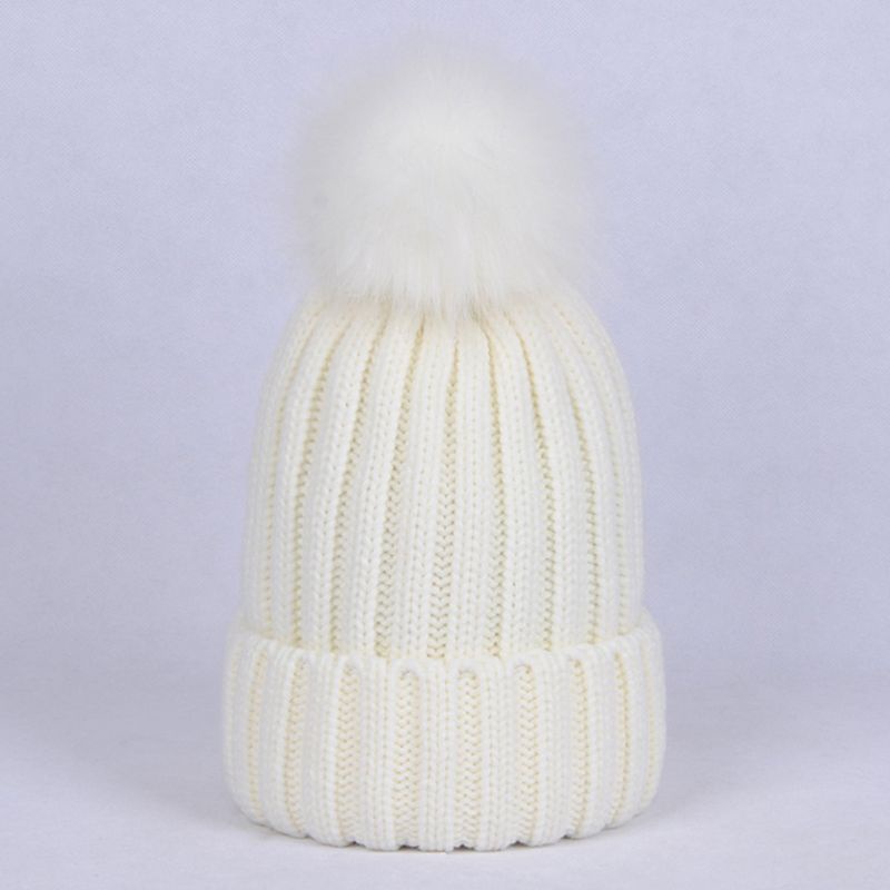 Mũ Len Beanie Màu Trơn Giữ Ấm Cho Nam Và Nữ