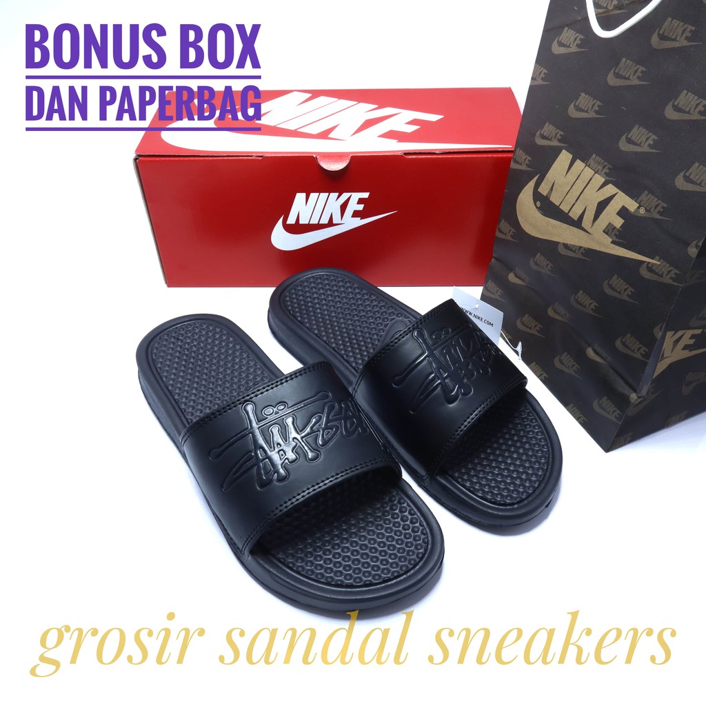 Dép Nike Benassi X Stussy Thời Trang Cho Nam Nữ