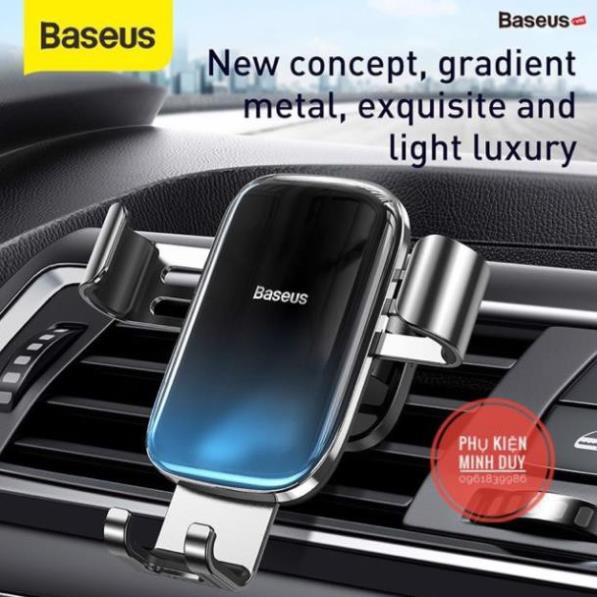 Đế giữ điện thoại trên xe Ô Tô Baseus Glaze Gravity Car Mount (New 2020 upgrade Model... - Gắn khe gió máy lạnh) 🍀