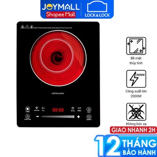 Bếp Hồng Ngoại Lock&Lock Cảm Ứng Infrared Cooker EJI421 - Hàng Chính Hãng Mặt Bếp Bằng Kính Cao Cấp - JoyMall