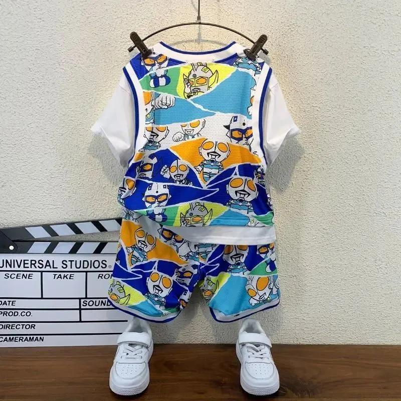 Bộ Đồ Thể Thao 2 Món Thời Trang Mùa Hè Cho Bé Trai 3-4 - 5-6 Đến 7 Đến 8-9 - 10-11-12 Tuổi