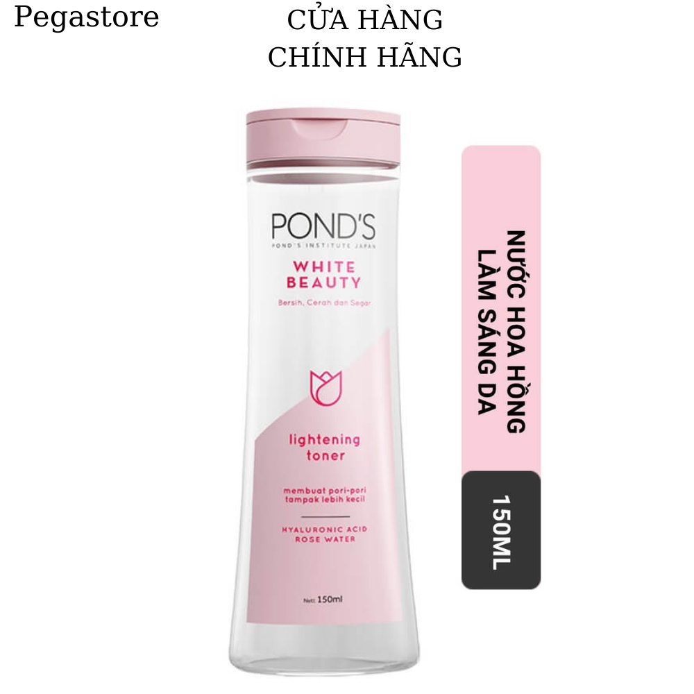 PONDS nước hoa hồng 150ml  - toner Pond s dưỡng Trắng Da White Beauty Lightening