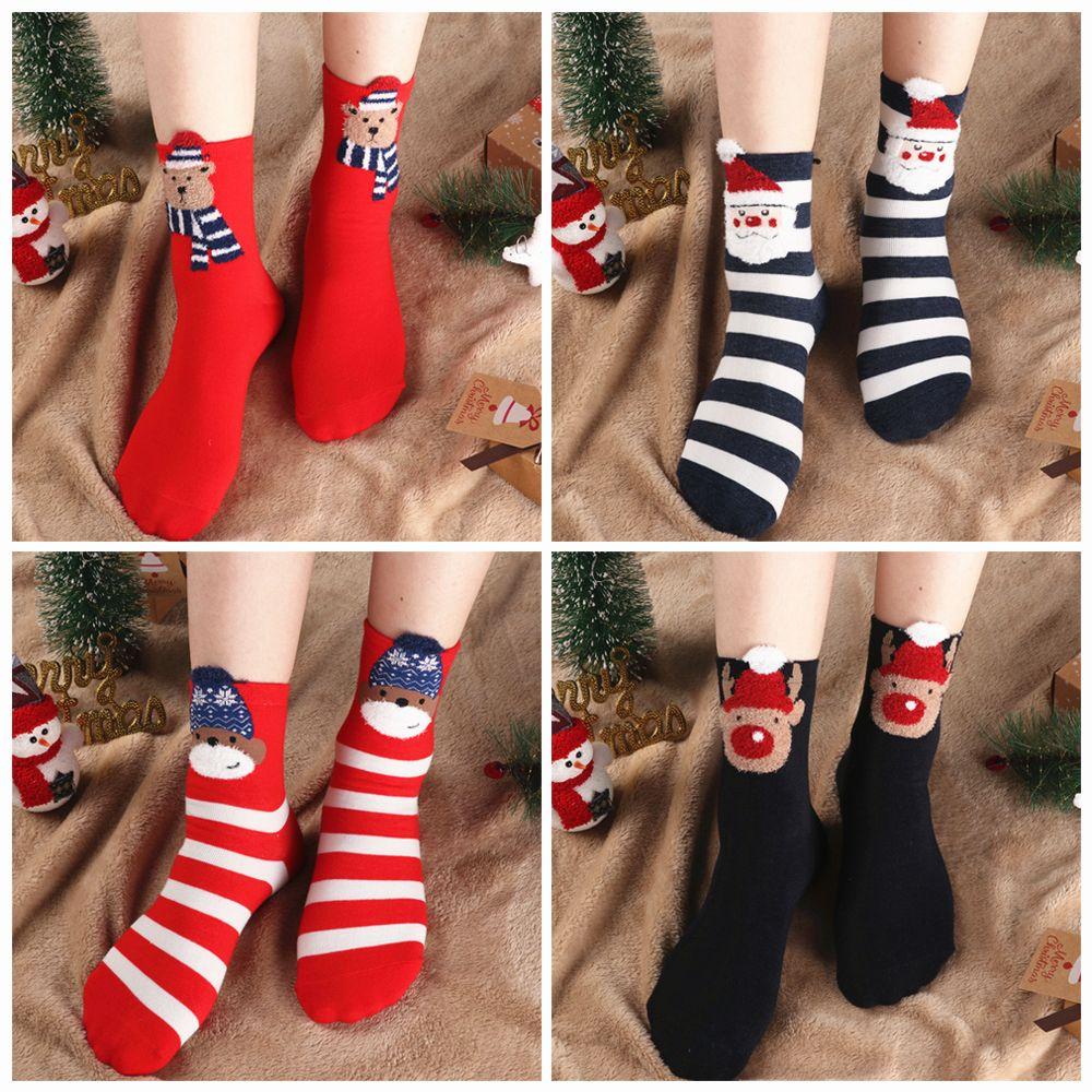 Tất Hình Ông Già Noel Dễ Thương Thời Trang Thu Đông