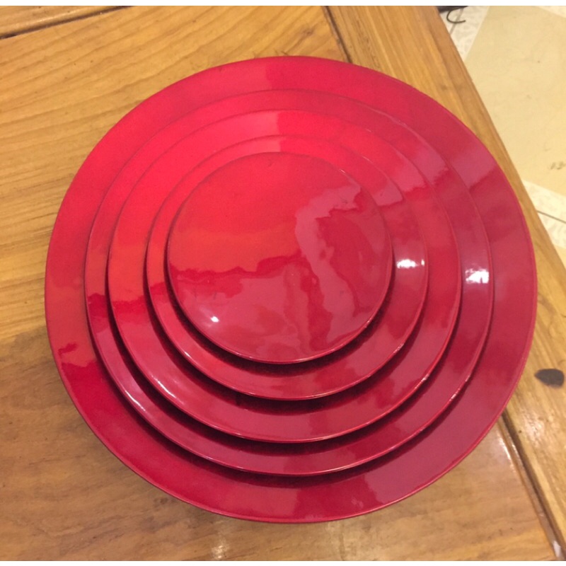 Đĩa bầy hoa quả gỗ sơn mài