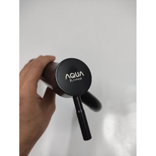 Vòi lavabo nóng lạnh dành cho chậu đặt bàn đá , mạ tĩnh điện đen .