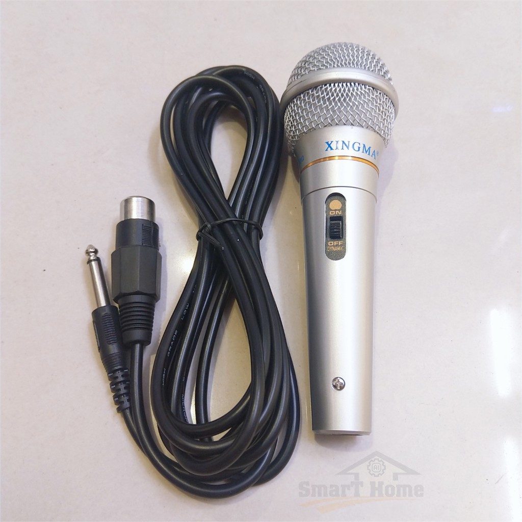 Micro Karaoke Có Dây , Micro Hát Karaoke XINGMA AK-319 Chống Hú Cao Cấp , Dây Dài 3M , Đầu Mic Có Màng Lọc Tạp Âm