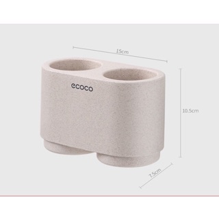 Giá để bàn chải kèm 2 cốc ecoco