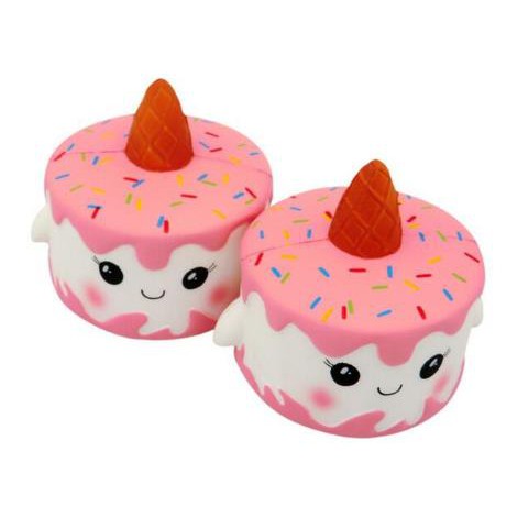 Đồ Chơi Xốp Squishy Giảm Stress Hình Bánh Kem Kỳ Lân Dễ Thương Cho Bé