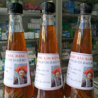 Gói 5 chai thuốc sâu răng của người Dao đỏ
