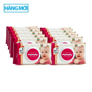 Combo 10 gói khăn giấy ướt có mùi có nắp mamamy