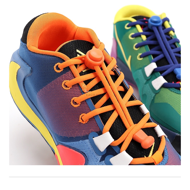 1 Cặp Dây Giày Thể Thao Co Giãn Không Cần Buộc Tiện Lợi