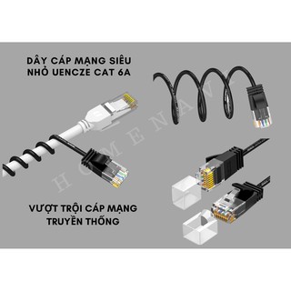 Dây cáp mạng siêu nhỏ UENCZE CAT 6A ; gọn - nhẹ - đẹp