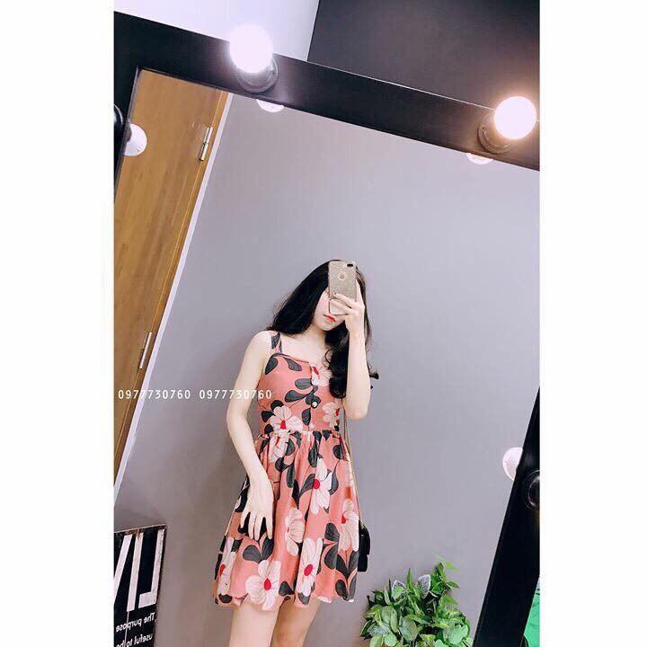 Váy xòe hai dây hoa đang cực hot | BigBuy360 - bigbuy360.vn