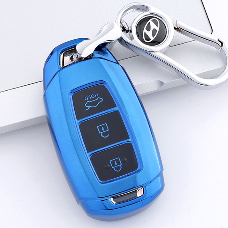 Vỏ bọc chìa khoá silicon mạ bạc hyundai accent/ kona/ santafe/ accent 2021/ santafe 2021/ accent