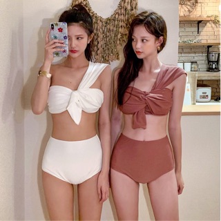 Bikini 2 mảnh áo gọng nâng ngực lệch vai (nhiều màu )