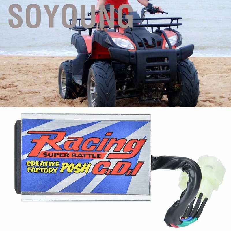 Hàng HOT SOYOUNG Bộ Đánh Lửa Cdi 4 Pin + 2 Giao Diện Gy6 Cho 150cc 200cc Phụ Kiện CDI Không Giới Hạn Tốc Độ Mô Tô GY6 Wild Chất Lượng Cao