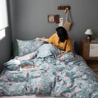 Set chăn ga gối cotton living cao cấpBA3815