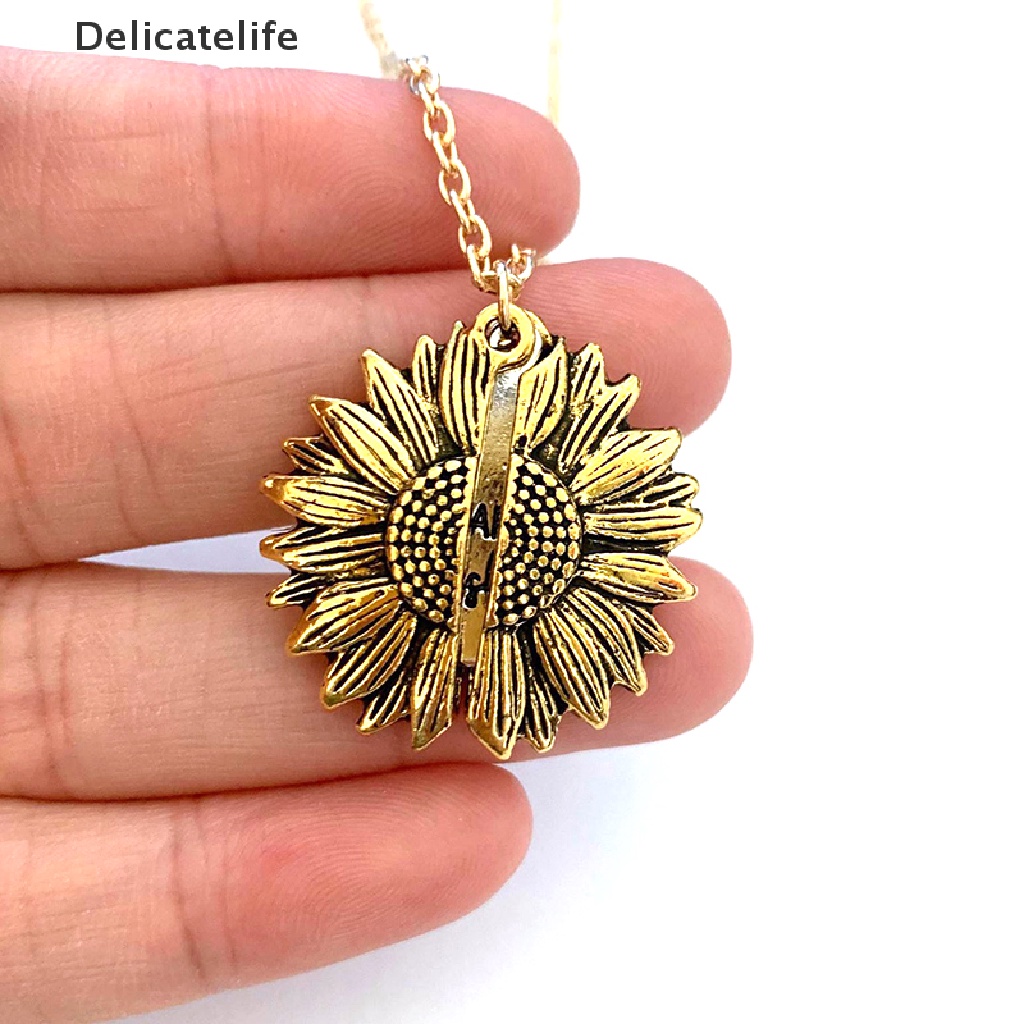 Vòng cổ mặt hình hoa hướng dương thời trang