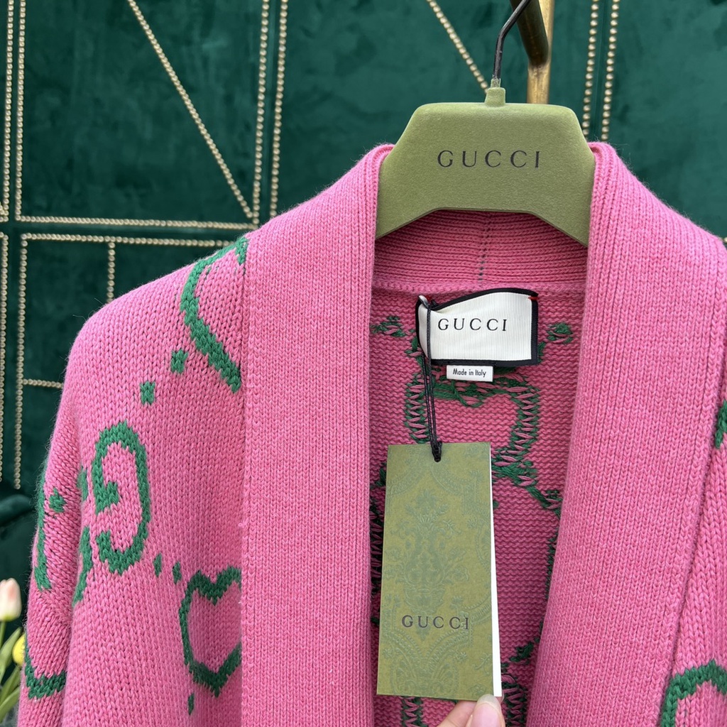 Áo khoác cardigan nữ dệt kkim thời trang cao cấp Gucci GC phong cách nữ tính,điệu đà