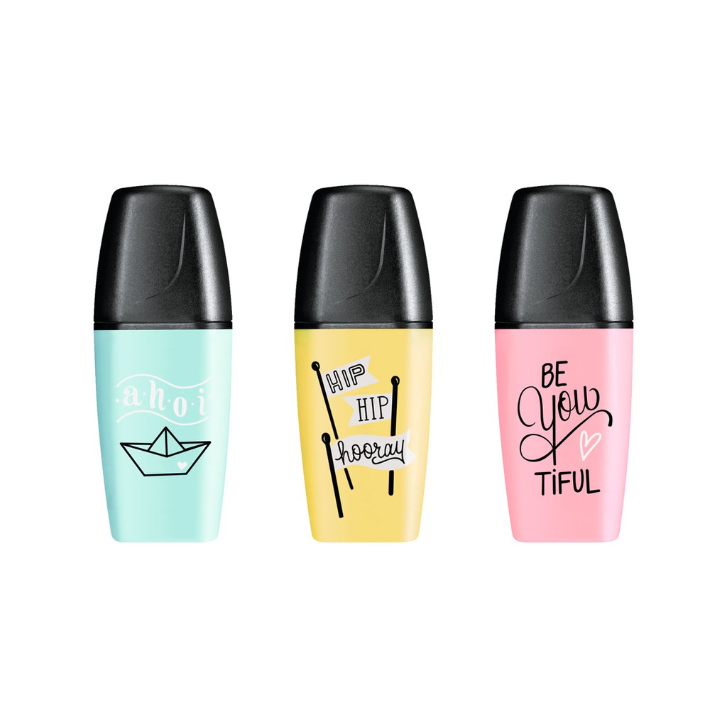 Bộ 3 Bút Dạ Quang STABILO BOSS MINI Pastel (HLP07)