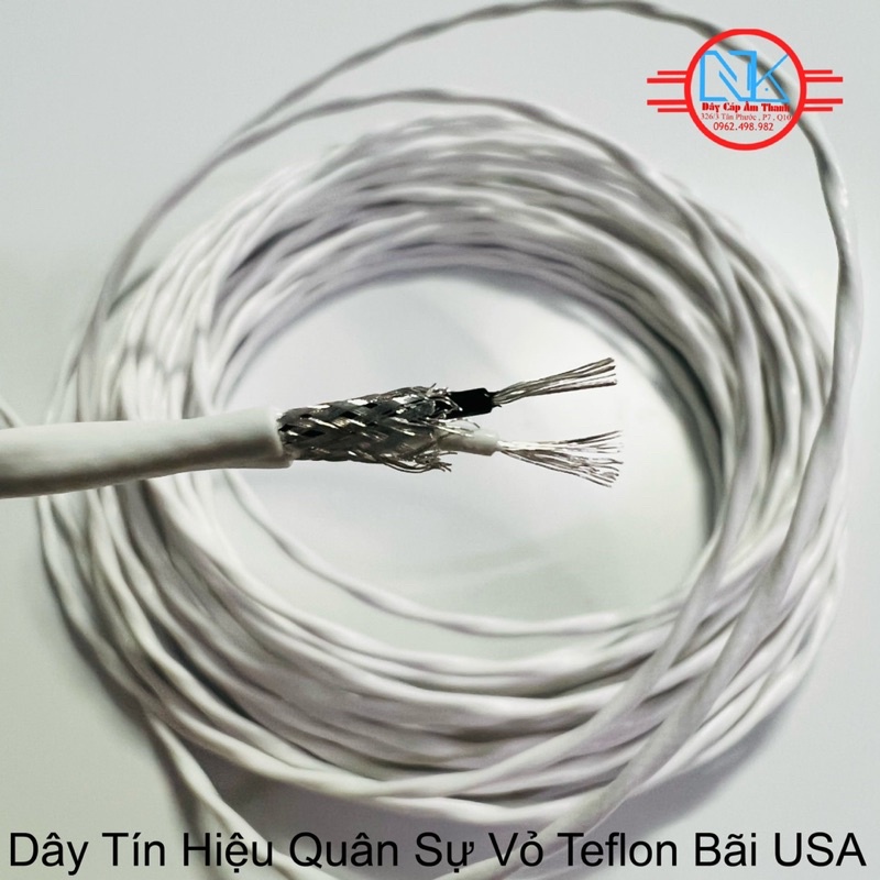 Dây tín hiệu quân sự Teflon mạ bạc USA