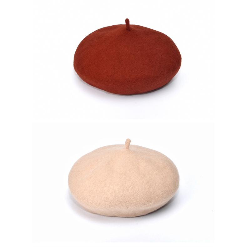 Mũ Beret 90% Lông Cừu Phong Cách Hàn Quốc Cho Bé Gái