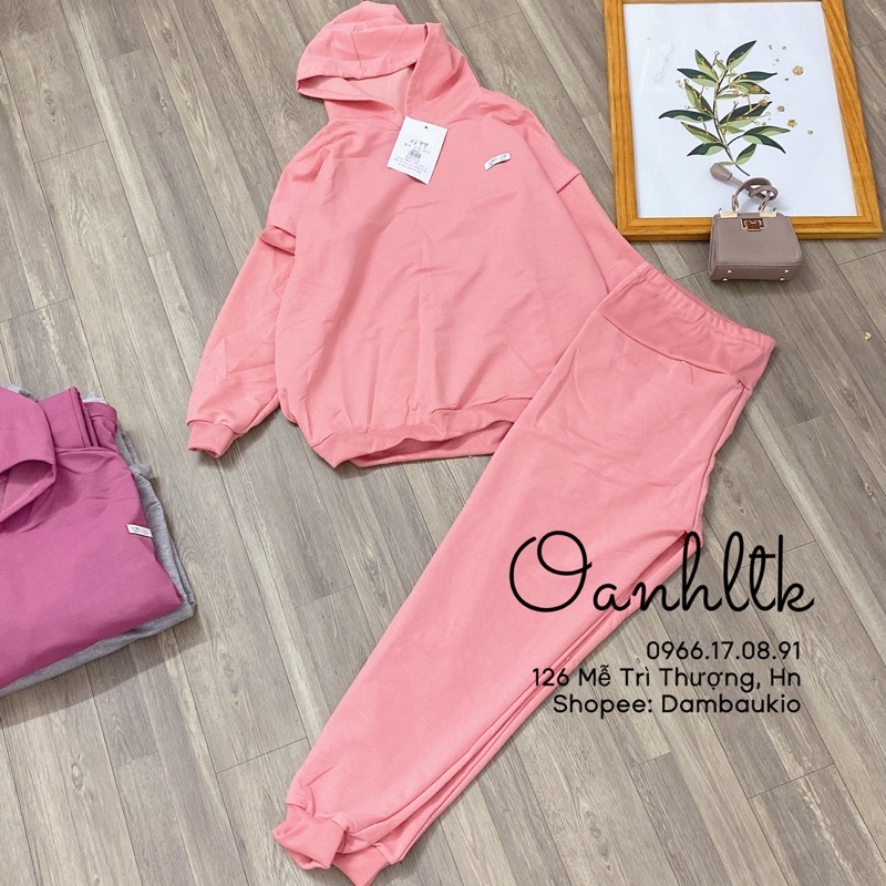Bộ Bầu Mùa Đông - Bộ Bầu Da Cá Thể Thao Có Mũ Logo