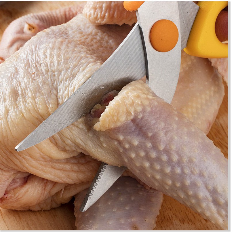 Kéo cắt gà ✳️Kéo cắt Kitchen đa năng - Dụng cụ nhà bếp cắt thịt vịt một cách dễ dàng 8138