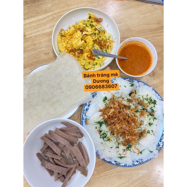 2kg Bánh tráng mè trắng - mè vàng nhiều mè Dương đặc sản Phan rang Ninh Thuận