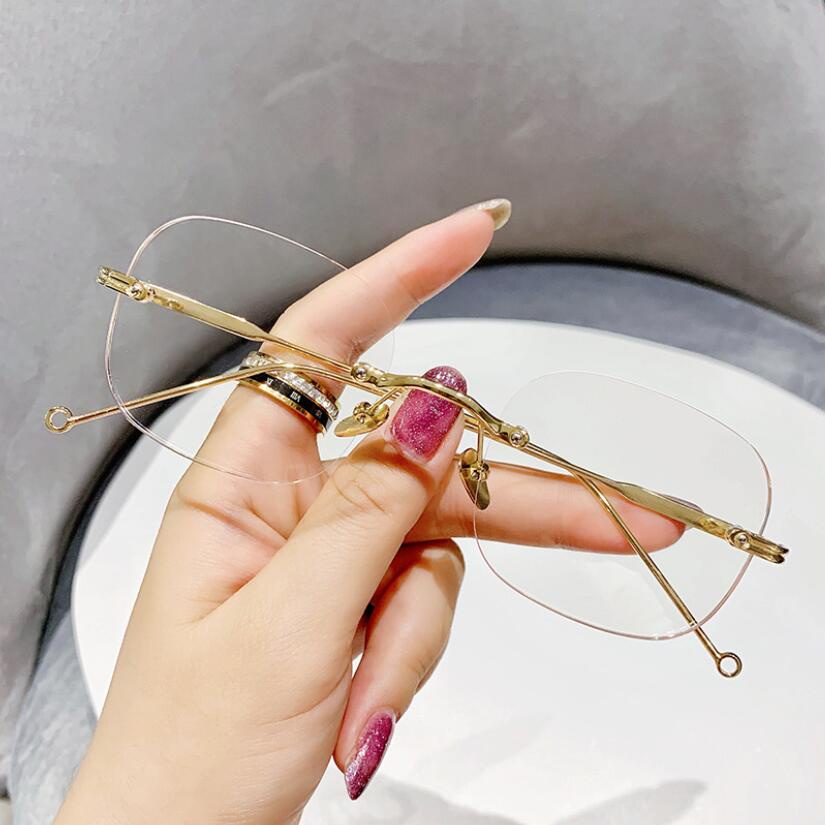 Mắt Kính Siêu Nhẹ Không Gọng Phong Cách retro Hàn Quốc