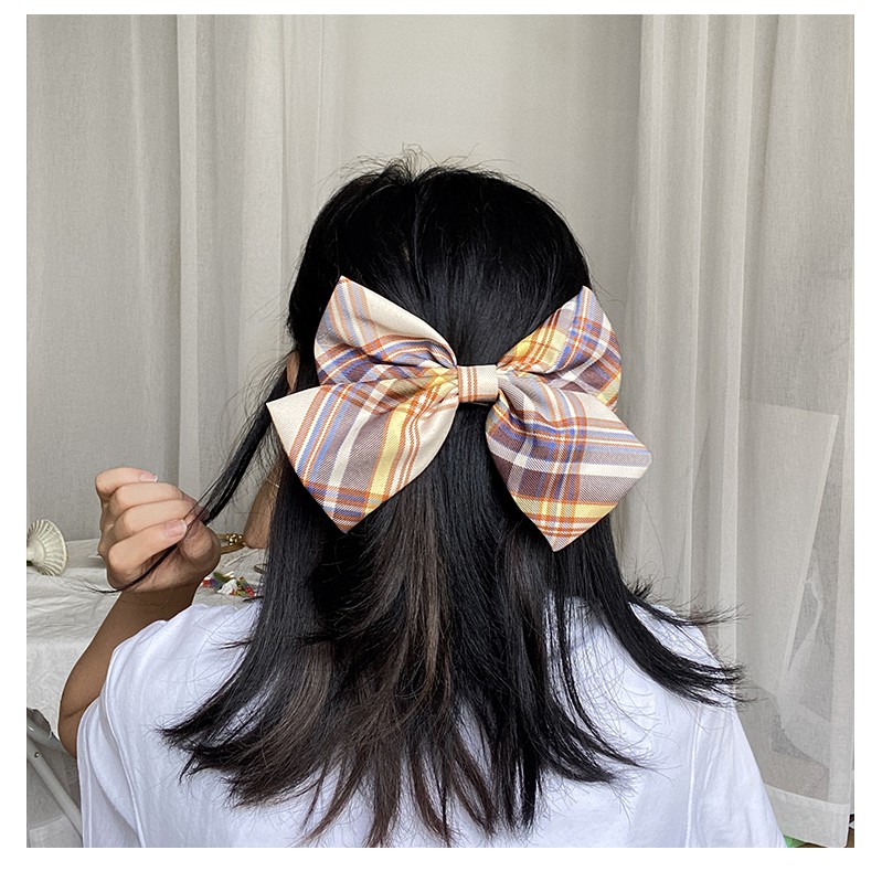 Kẹp Tóc Nơ Vintage Loại To Phong Cách Hàn Quốc