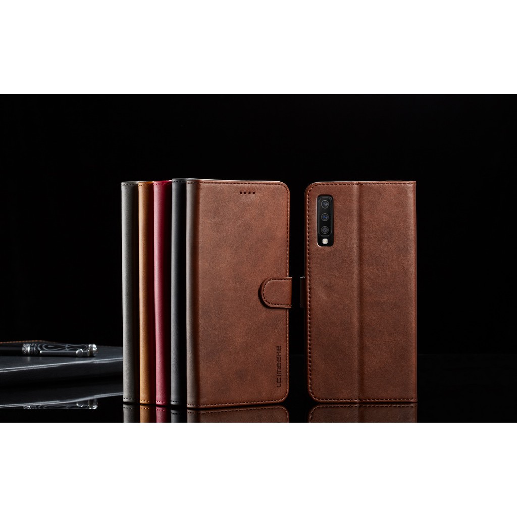 Bao da nắp gập màu trơn thời trang bảo vệ cho Samsung A9s A7 A9 2018 | BigBuy360 - bigbuy360.vn