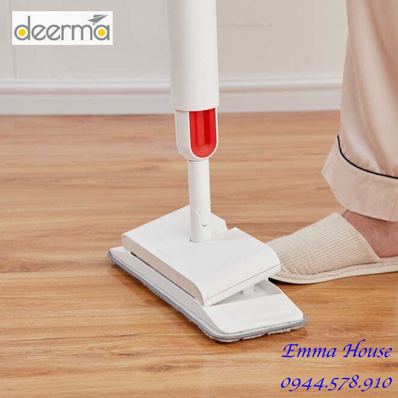 Set gie lau/Cây lau nhà kiêm máy quét bụi Deerma Sweep Mop DEM-TB900, Bảo Hành Chính Hãng 03 Tháng