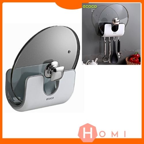 Giá cài nắp vung nồi [ECOCO], cài thớt dao vá, giá treo đồ nhà bếp dán tường siêu chắc - DHOMI Store