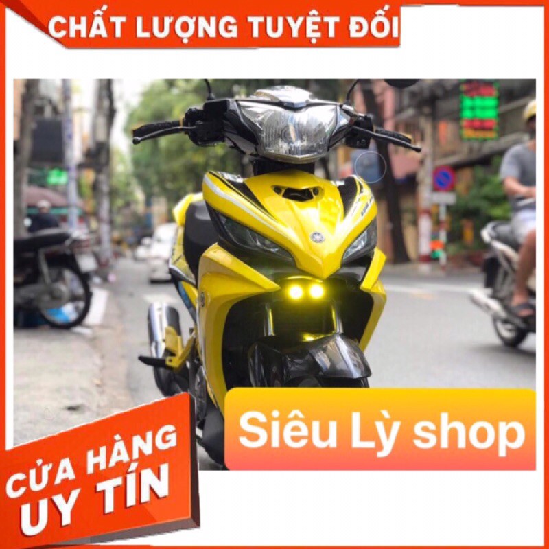 Pát đèn Trợ sáng Mini 2 màu lắp ốc phuộc