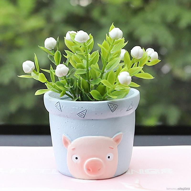 Chậu Cây Mini Tạo Hình Động Vật Dễ Thương 5cm X 4.5cm