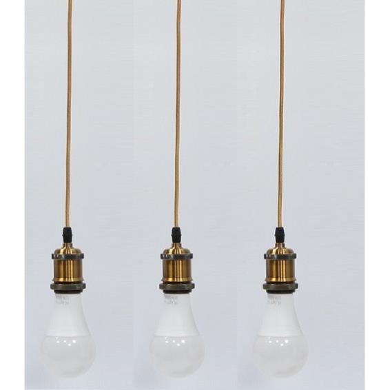 Bộ 3 dây đèn thả cổ điển bóng đèn Led búp trang trí 18w