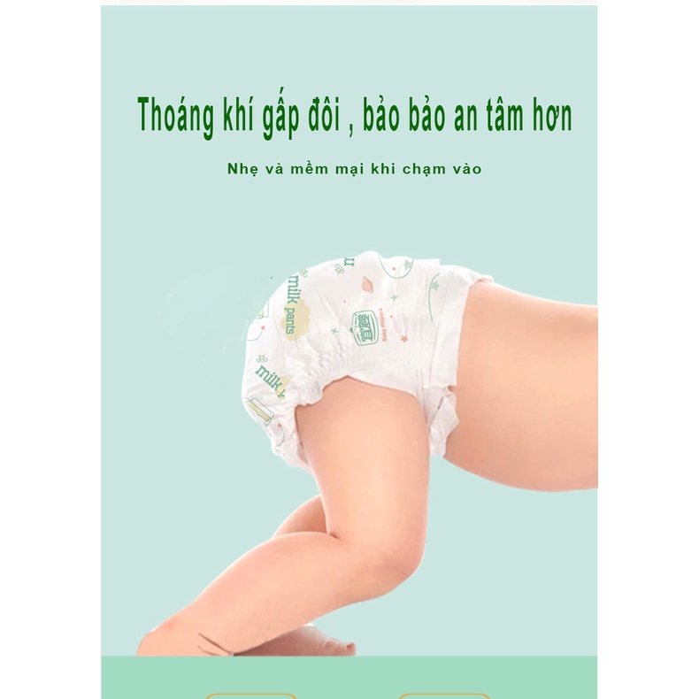 YIYING tã bỉm quần tả bỉm dùng dán tã quần em bé Tã tên lửa S56/M46 /L38 hơi thở