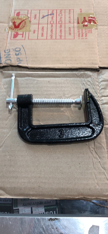 Thùng 10 cái Cảo chữ C - Vam kẹp chữ C bằng sắt 5inch