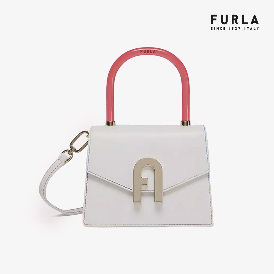 Túi Nữ FURLA Elettra Mini Top Handle Vitello Roma Manico Plexiglass