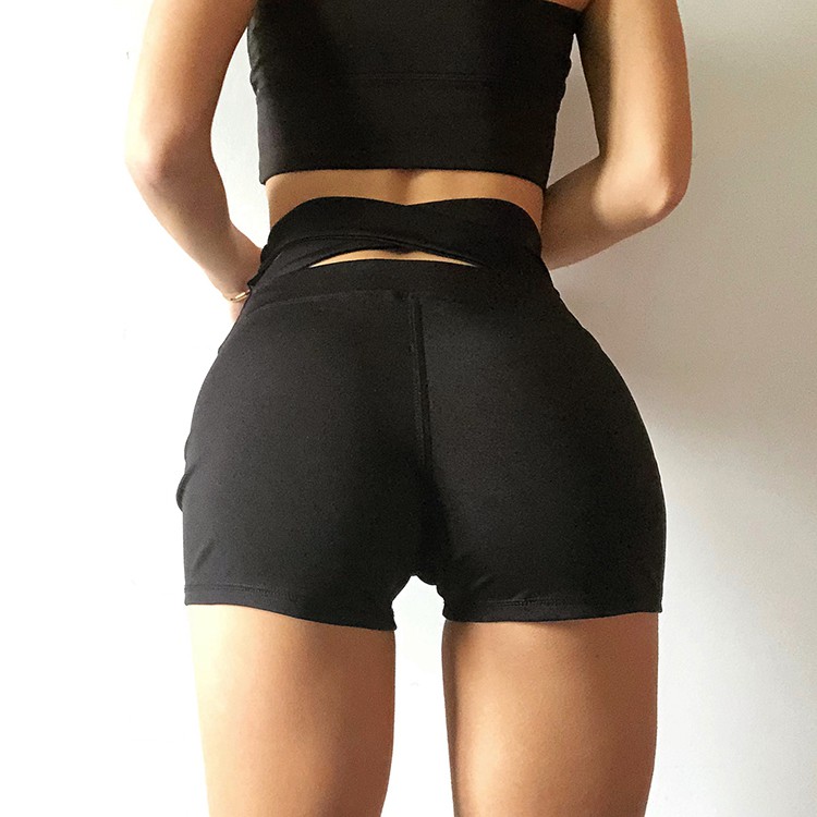 Quần MOVING PEACH BPP dáng ngắn thể thao co giãn dùng khi tập Yoga/chạy bộ
