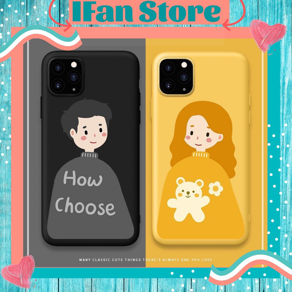 🌸VIDEO THẬT🌸 Ốp Lưng iPhone Cặp Đôi Cute Dễ Thuơng iPhone 6/6s/6plus/6splus/7plus/8plus/x/xs/xs max/11/11 Pro max/