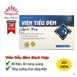 Viên tiểu đêm Bách Hợp – Giúp bổ thận, ấm bàng quang, tăng cường chức năng thận, giảm viêm niệu đạo và bàng quang